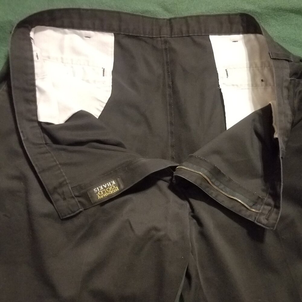 Legendary Gold 44 x 30 black khaki pants - Picture 2 of 8